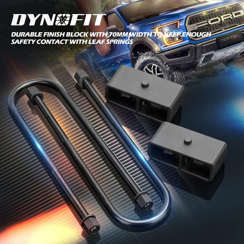 2 Inch Rear Lift Kit with Blocks and U-bolts Set I983838