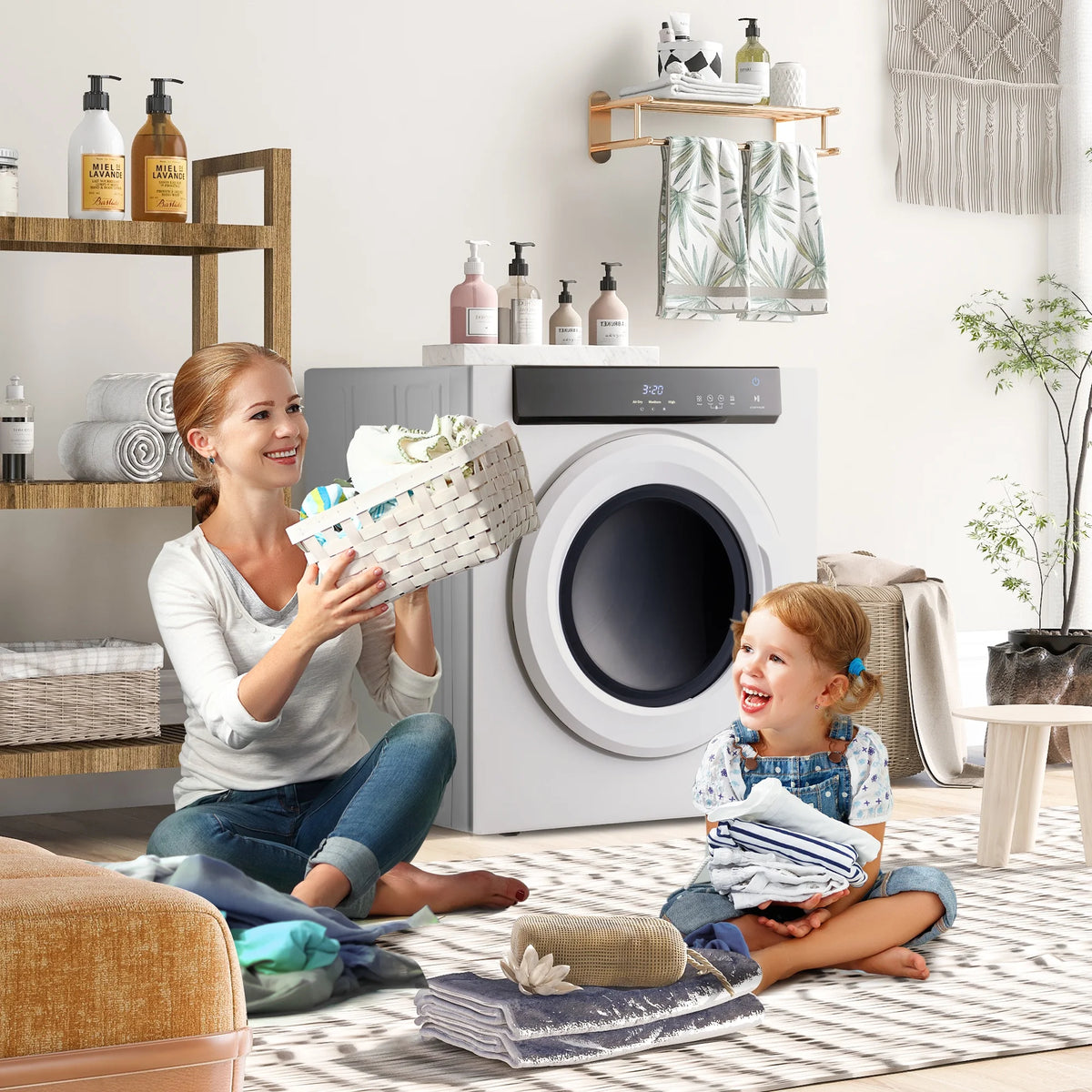 Electric Portable Clothes Dryer with Stainless Steel Tub V8042