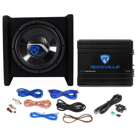 500W 10 inch Loaded Car Subwoofer Enclosure with Mono Amplifier and Amp Kit K2253