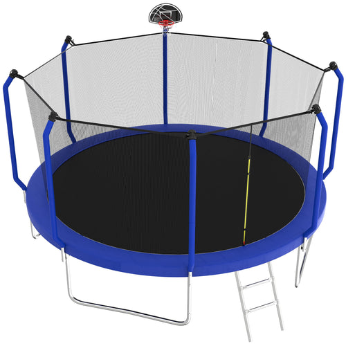 14FT Trampoline with Enclosure and Ladder R452