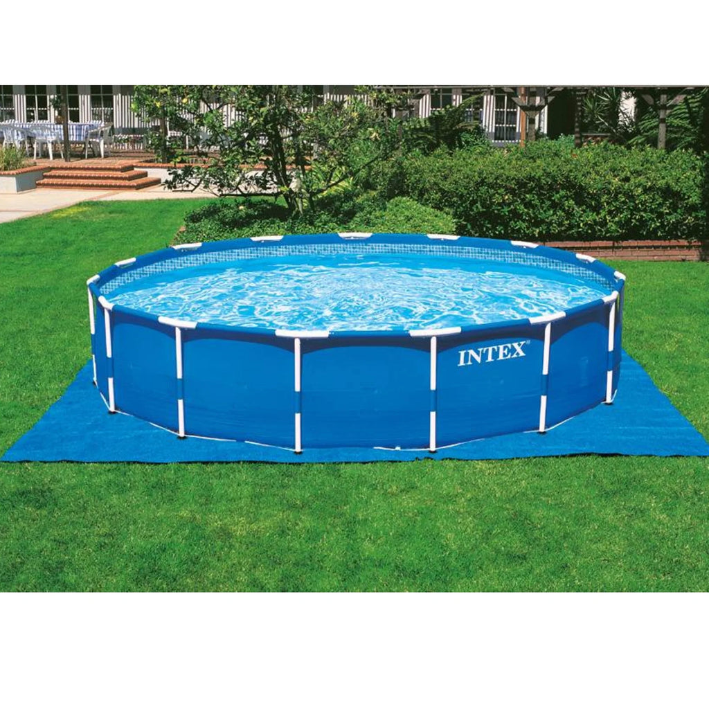 18ft x 48in Metal Frame Swimming Pool Set with Pump & Filter Q112