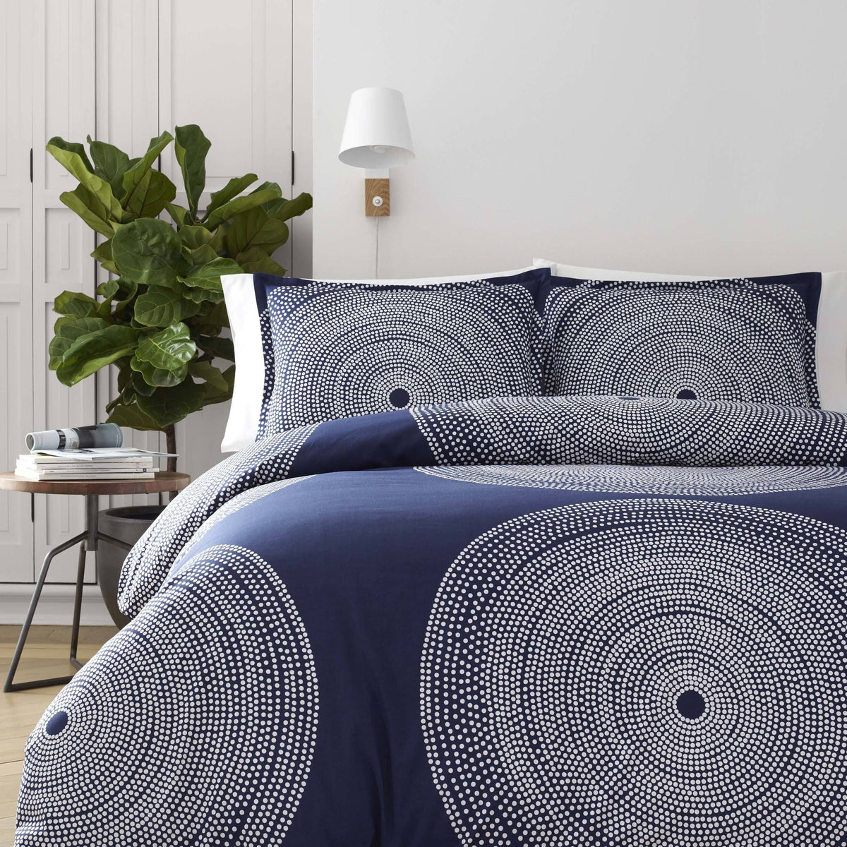 Navy Twin Duvet Cover Set Q84499