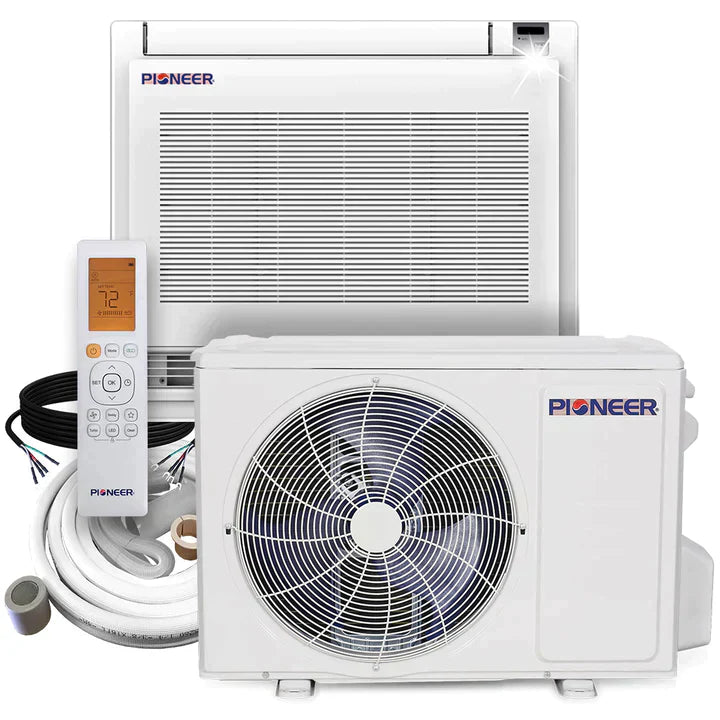 12,000 BTU 21.5 SEER Floor Console Mini-Split Air Conditioner Heat Pump P591