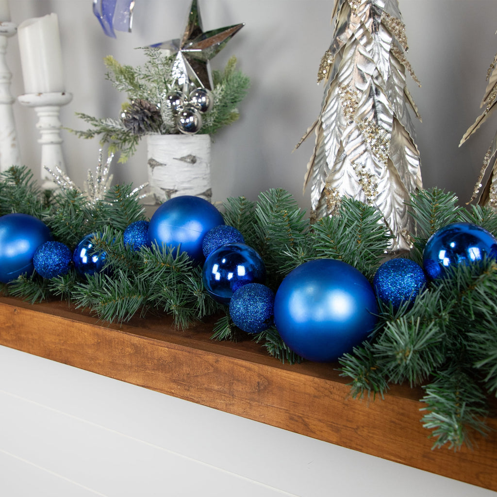 Blue Shatterproof Ball Christmas Garland U6737
