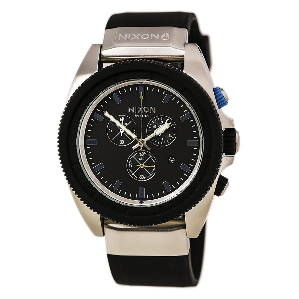 Black Rubber Chronograph Men's Watch V997403