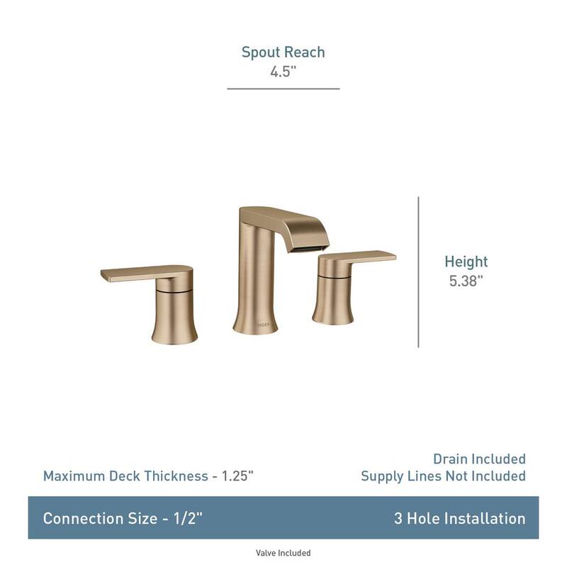 8 in. Widespread Double Handle Bathroom Faucet in Chrome Q850