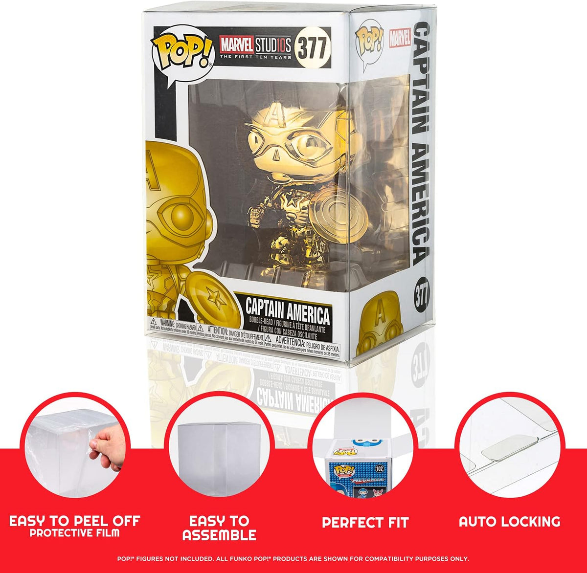 Display Case Protector for 4 Inch Funko Pop (Pack of 80) O93622