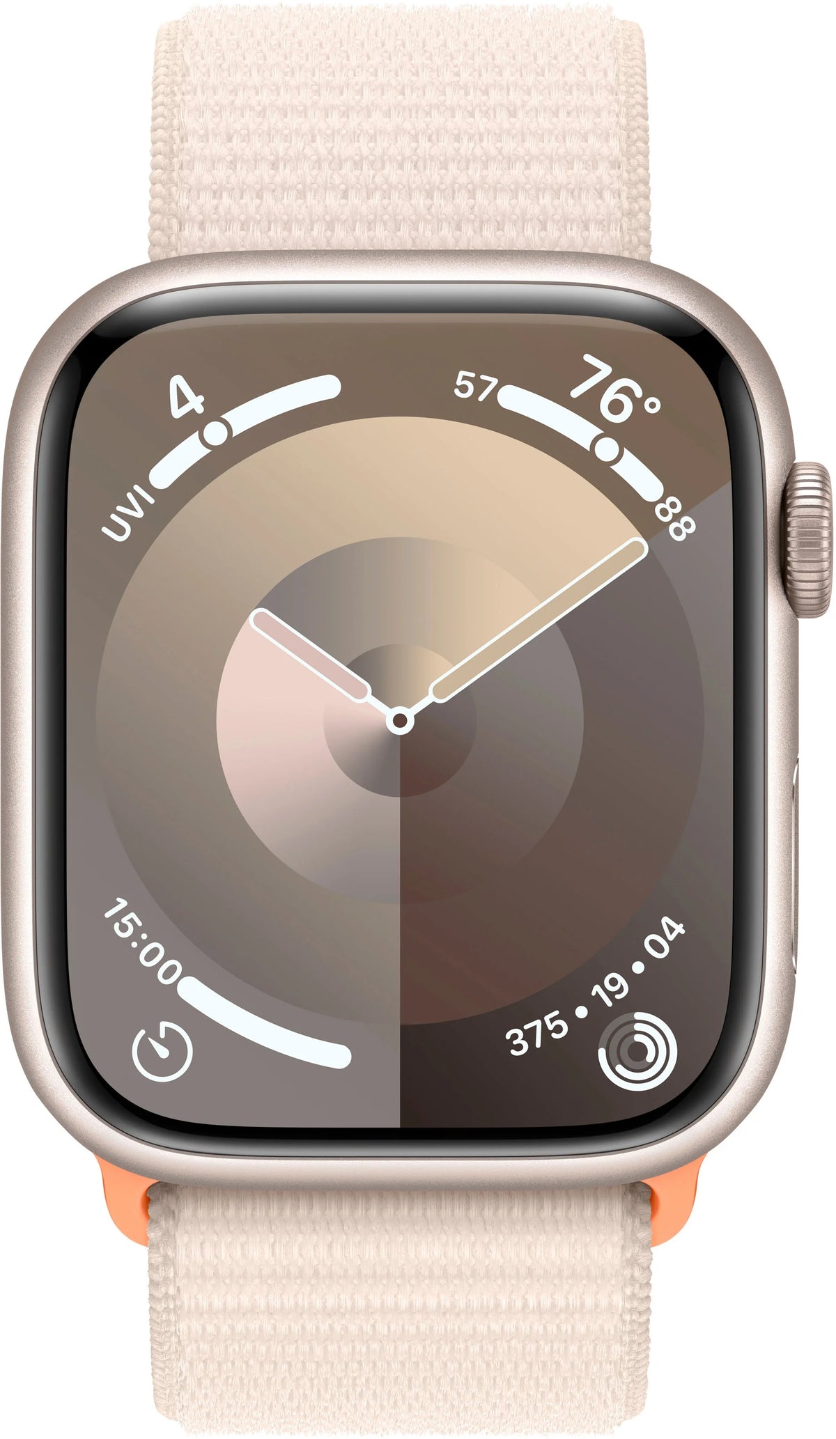 Refurbished Apple Watch Series 9 45mm Starlight Aluminum with Starlight Sport Loop D35823