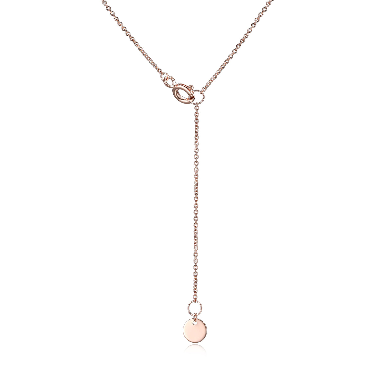 Lab Grown Diamond and Created Pink Sapphire Sterling Silver Necklace U4089