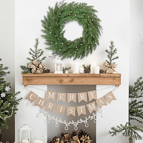 22 Inch Green Artificial Christmas Wreath P49893