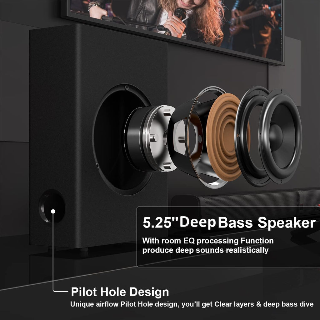 2.1 CH Sound Bar with Subwoofer 240W G650
