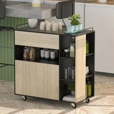 Rolling Storage Island Kitchen Cart M9698