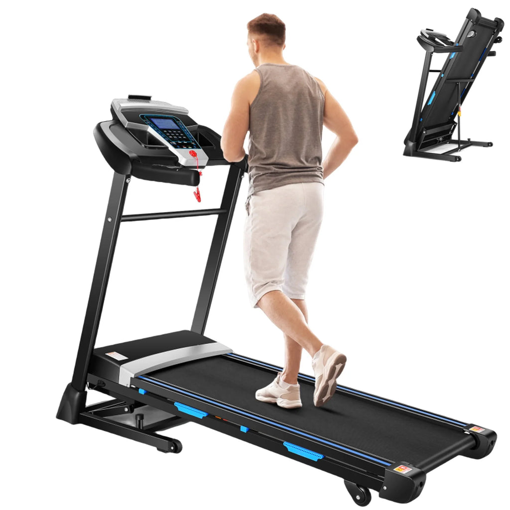 Auto Incline Treadmill with Bluetooth Speaker and LCD Display J16026
