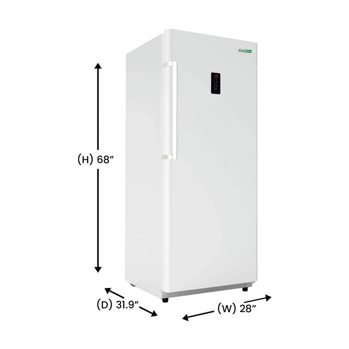 17 cu.ft. Convertible Upright Freezer/Refrigerator in white G8358