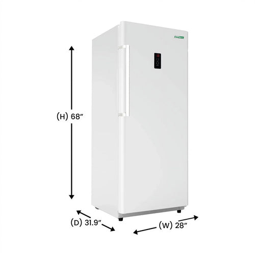 17 cu.ft. Convertible Upright Freezer/Refrigerator in white G8358