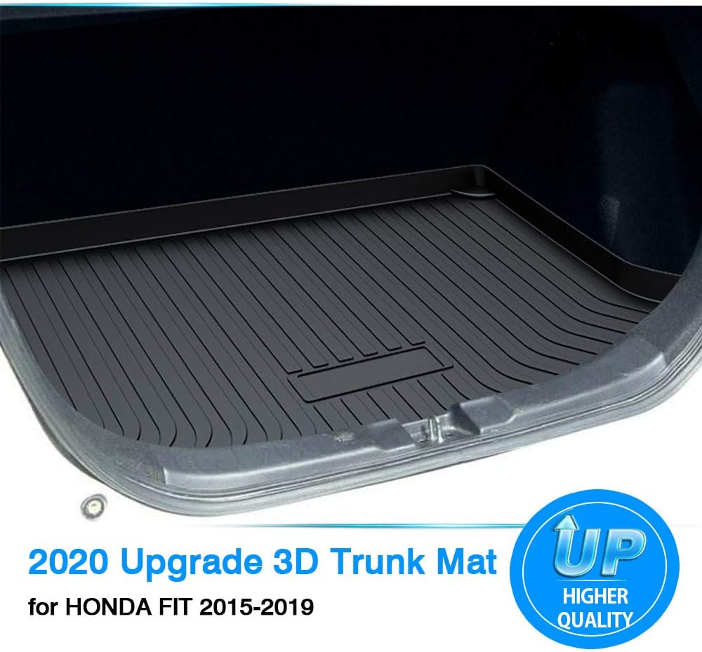 Trunk Mat Honda Fit 2015-2020 All Weather TPO Rear Cargo Liner Pack of 2 A69764