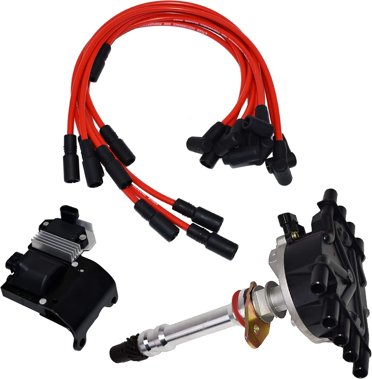 8mm Spark Plug Wires Ignition Coil and Ignition Module Kit B3885