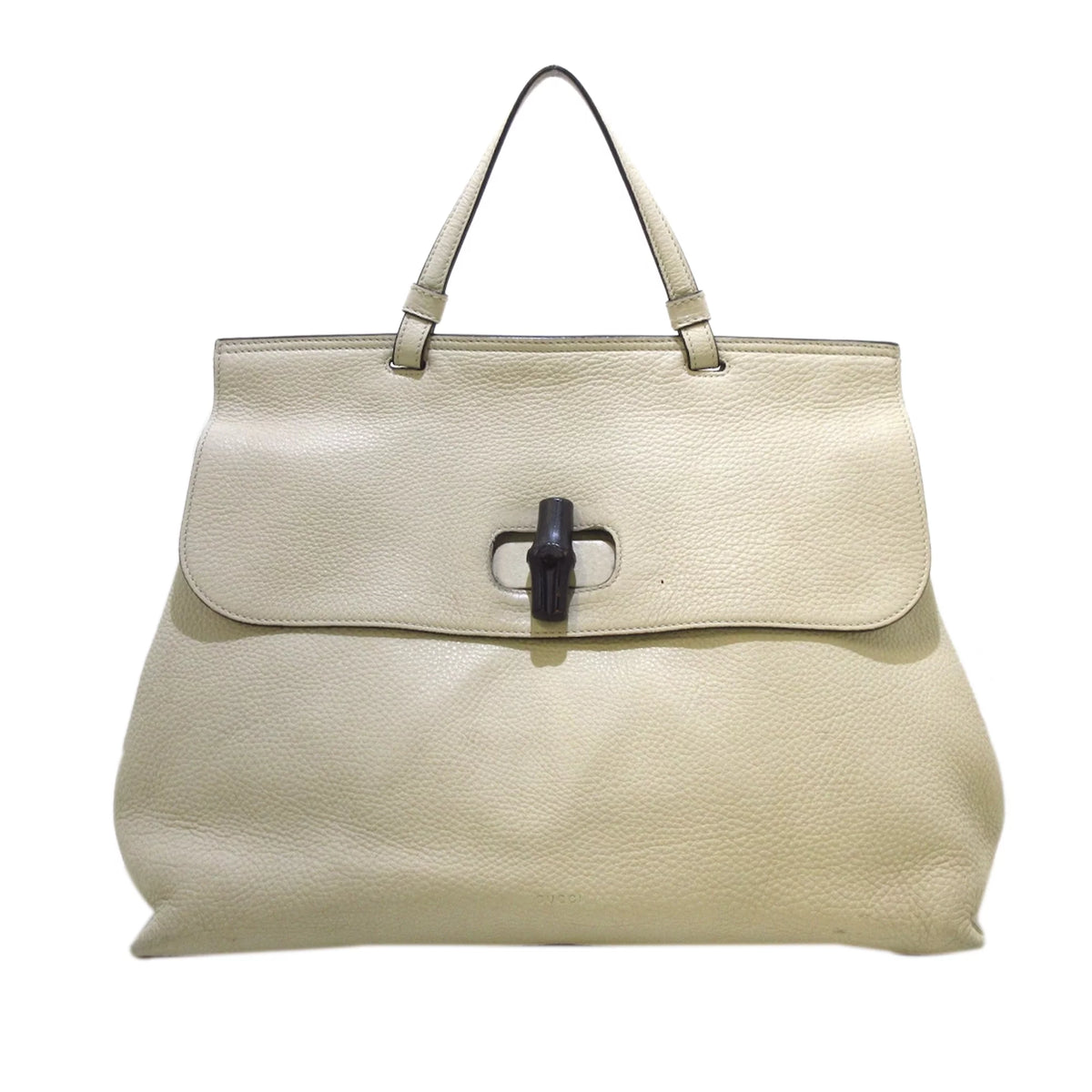 White Calf Leather Satchel M36556
