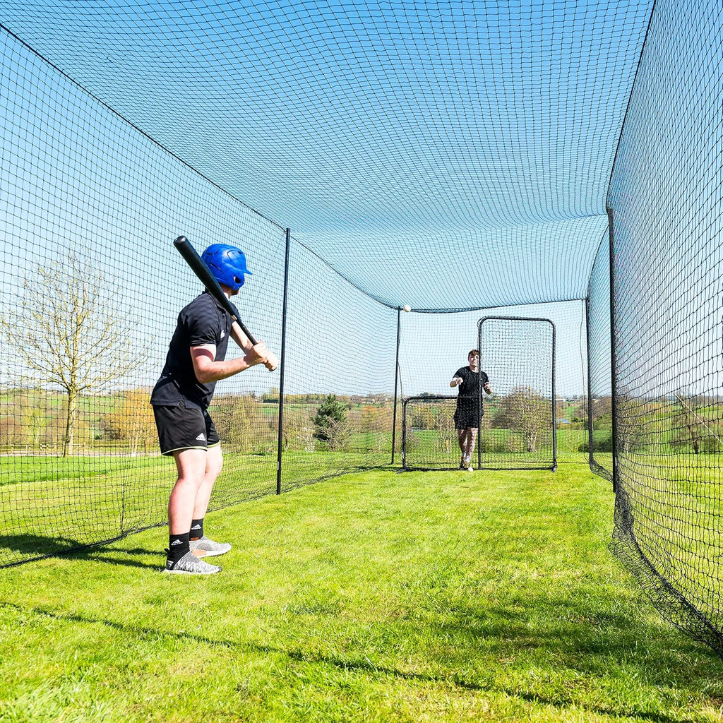 Baseball Batting Cage with Steel Poles X49282