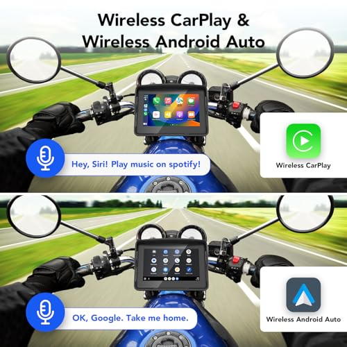 5" IP67 Waterproof Motorcycle CarPlay Screen N814100