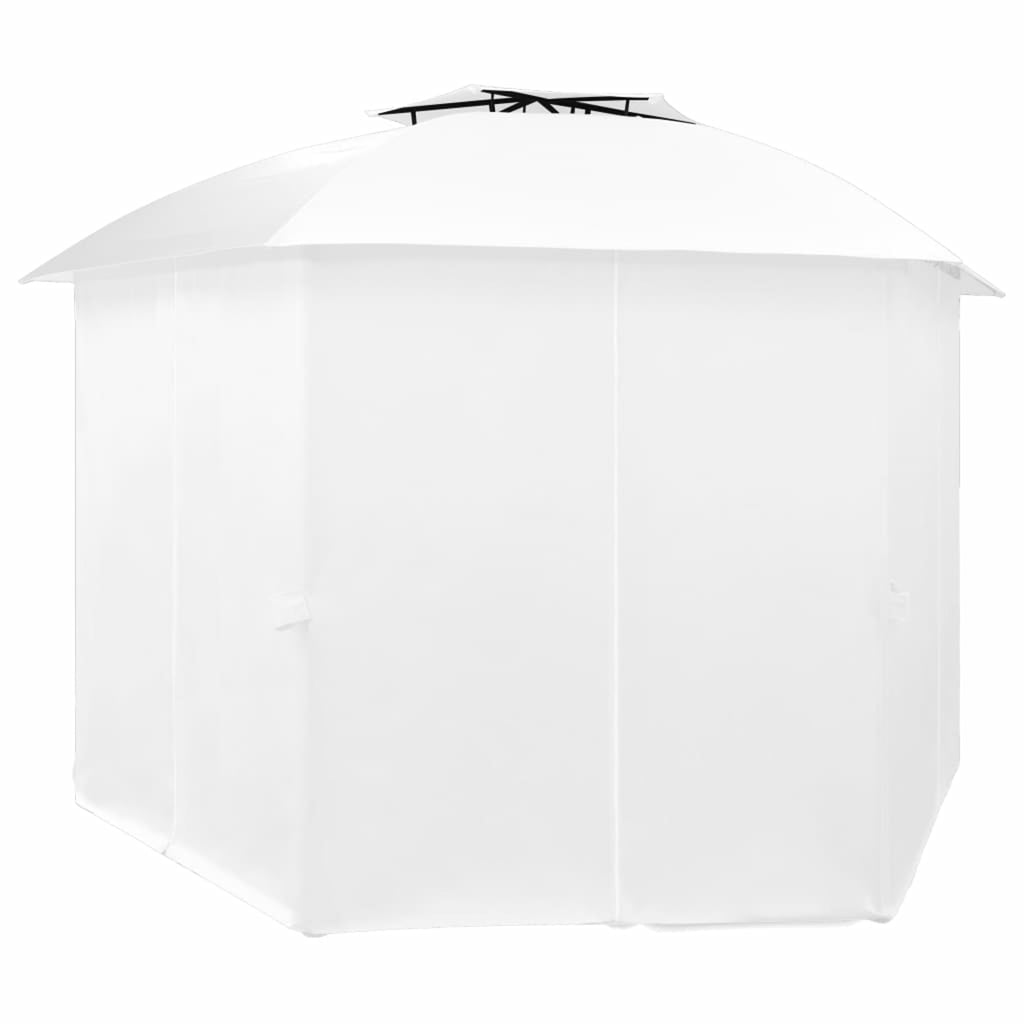 White Garden Marquee with Curtains B138644
