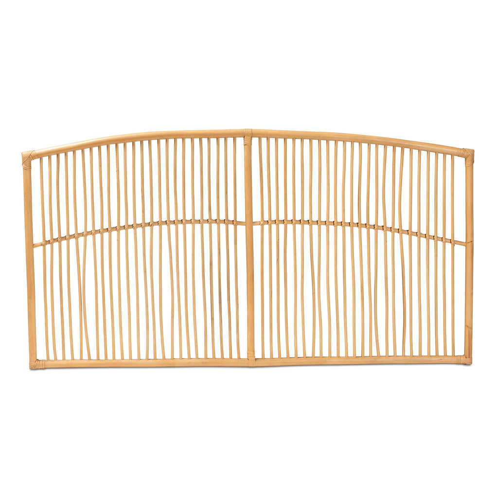 Natural Brown Rattan Queen Size Wall-Mount Headboard X1163
