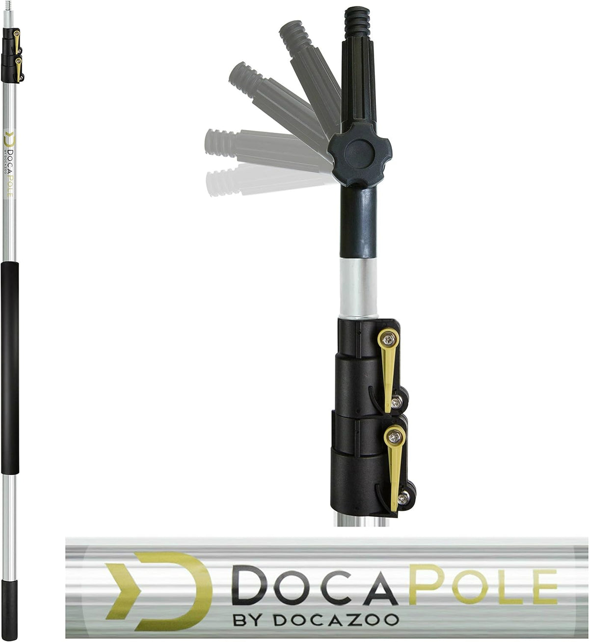 11 Inch Medium Bristle Deck Brush with Telescoping Pole V525069
