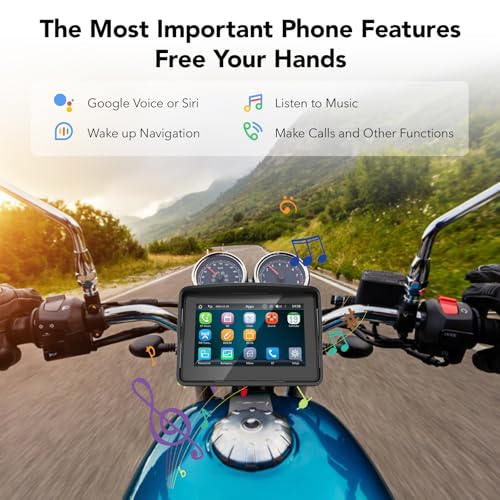 5" IP67 Waterproof Motorcycle CarPlay Screen N814100