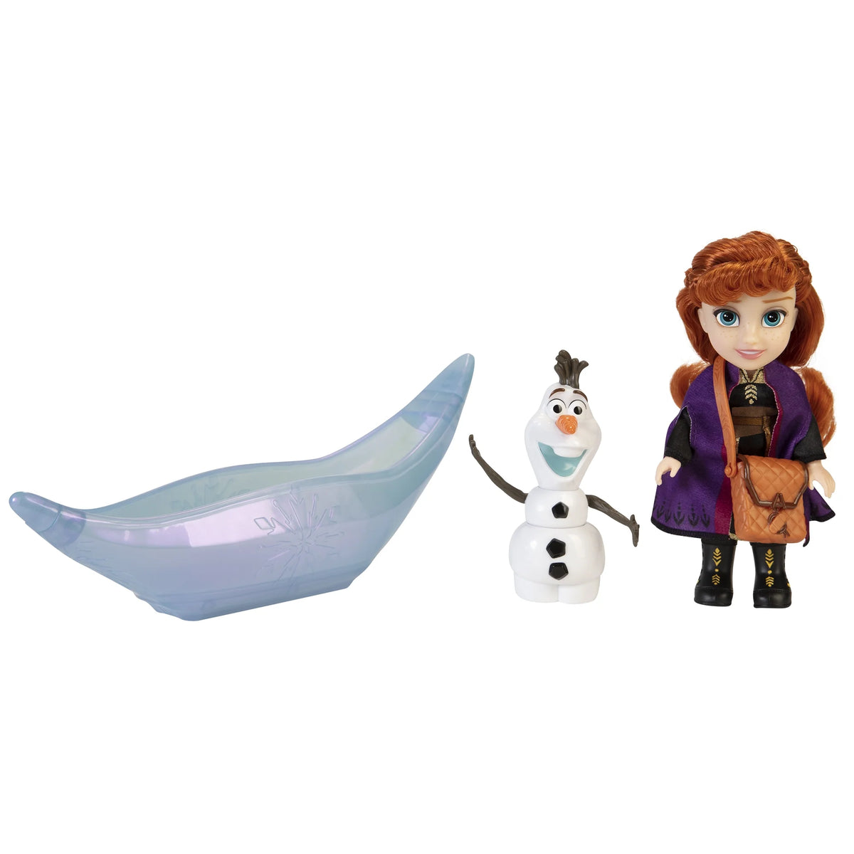 Frozen 2 Petite Princess Anna and Ice Canoe Gift Set Includes Anna, Olaf! Dolls are approximately 6 inches tall X435784