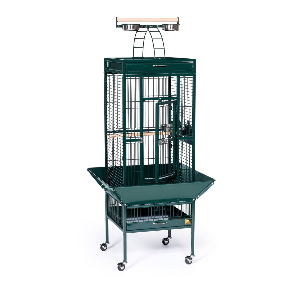 18x22 x 18x22 x 57x22 Garnet Red Wrought Iron Cage L5496