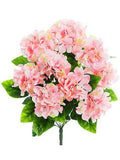 Pink Hydrangea Bush 6 Pieces H486