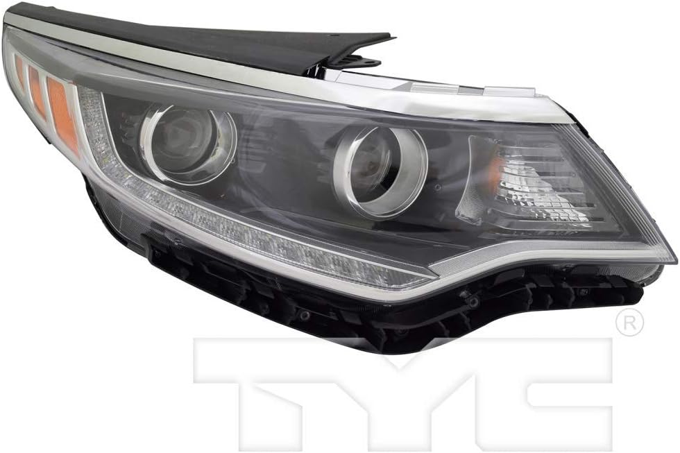 Passenger Side Halogen Headlight with LED Accent J221
