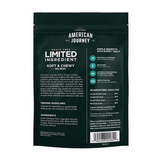 Limited Ingredient Grain-Free Soft & Chewy Dog Treats Y173