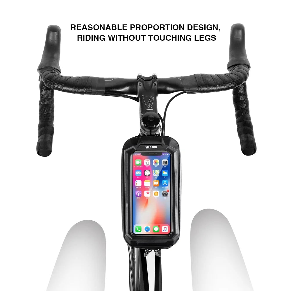 Black Waterproof Hard Shell Bicycle Bag S4020