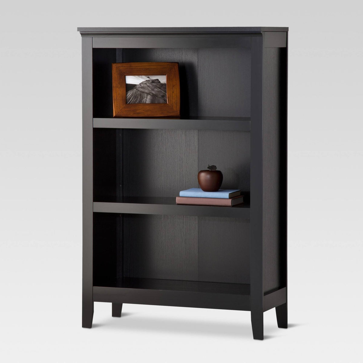 3 Shelf Bookcase, Ebony W8904