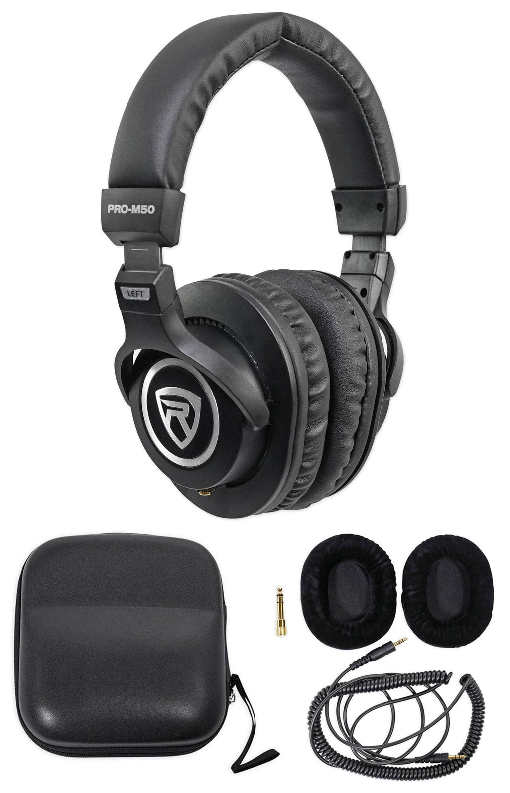 300W Dual Active Studio Monitors with Stands Headphones Mic G25777