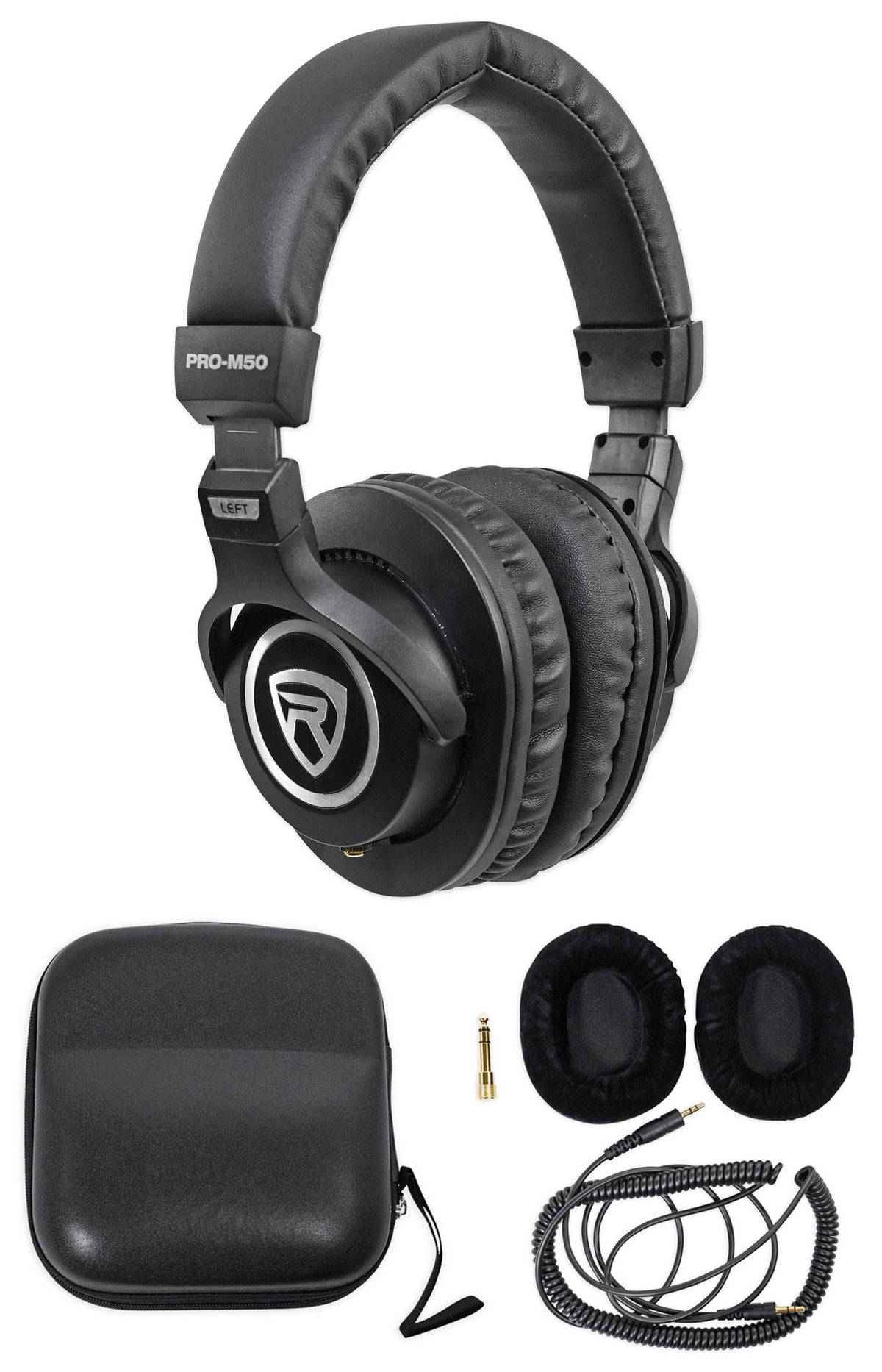 300W Dual Active Studio Monitors with Stands Headphones Mic G25777