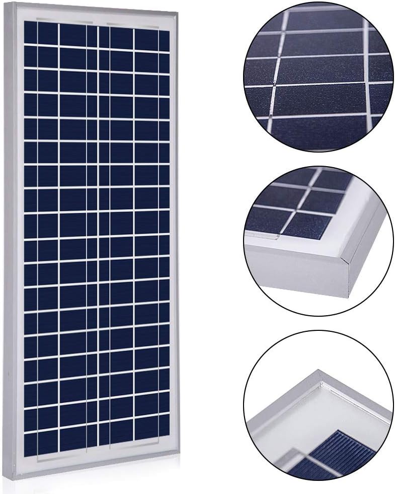 35W 5A 12V Polycrystalline Solar Charge Kit with USB 5V Output F94394
