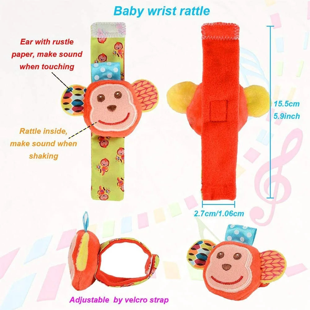 6 Pcs Baby Soft Rattle and Socks Toys Set O334