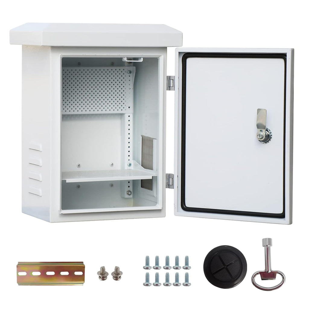 16x12x10 inches Galvanized Electrical Enclosure Box with 2 Shelves F395441
