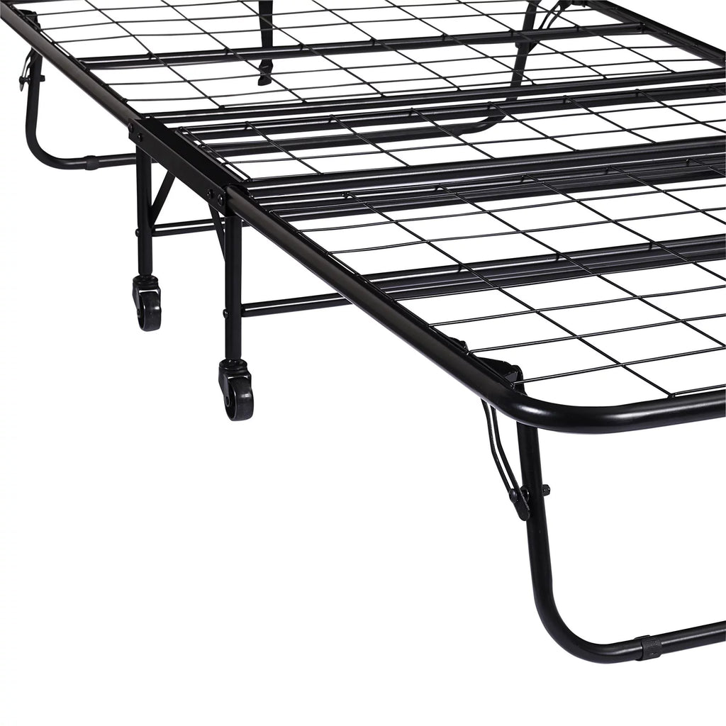 Folding Rollaway Guest Bed with 5 Inch Mattress, Twin B4480
