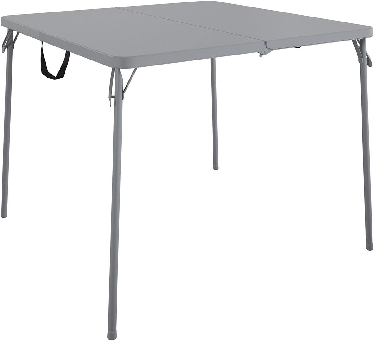 Black Fold-in-Half Card Table with Handle F363742