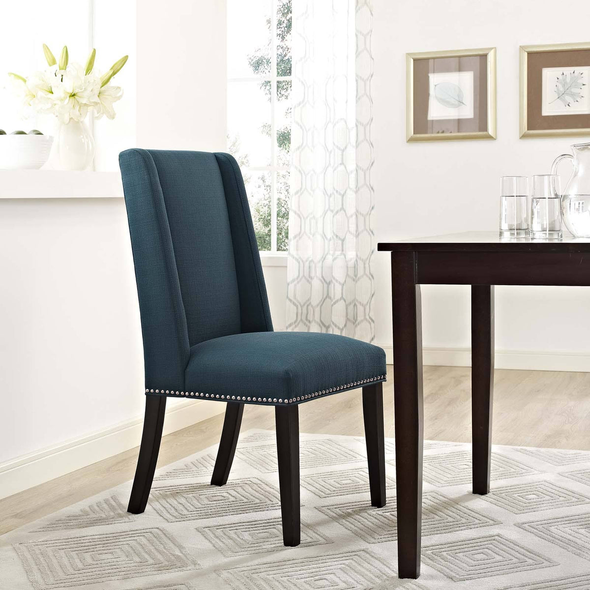 Orange Fabric Dining Chair J32080
