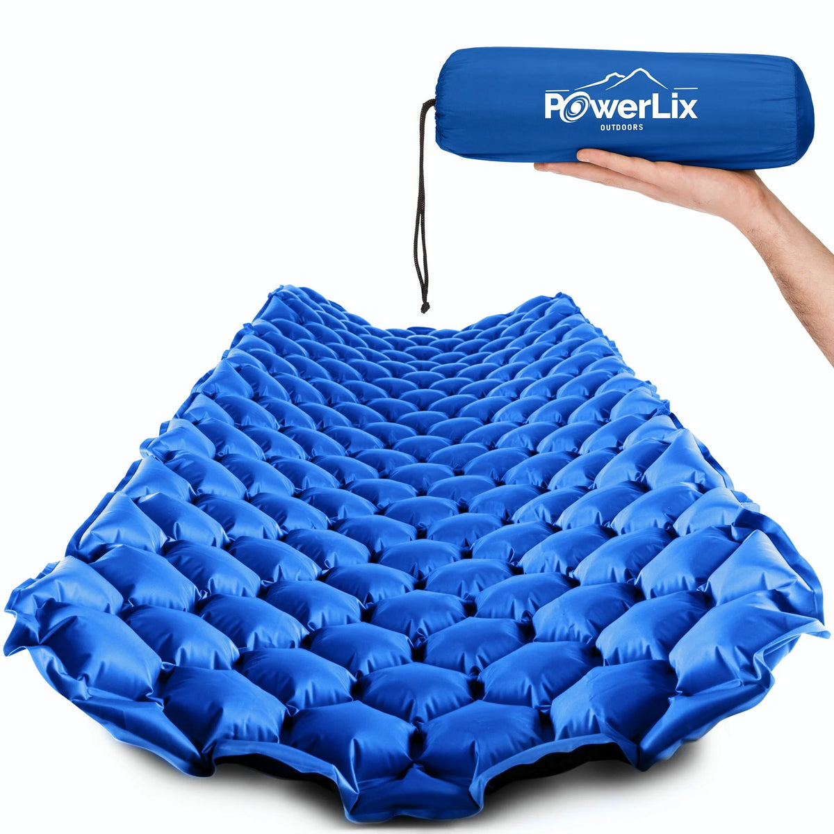 Ultralight Compact Inflatable Camping Sleeping Pad Navy Blue V87435