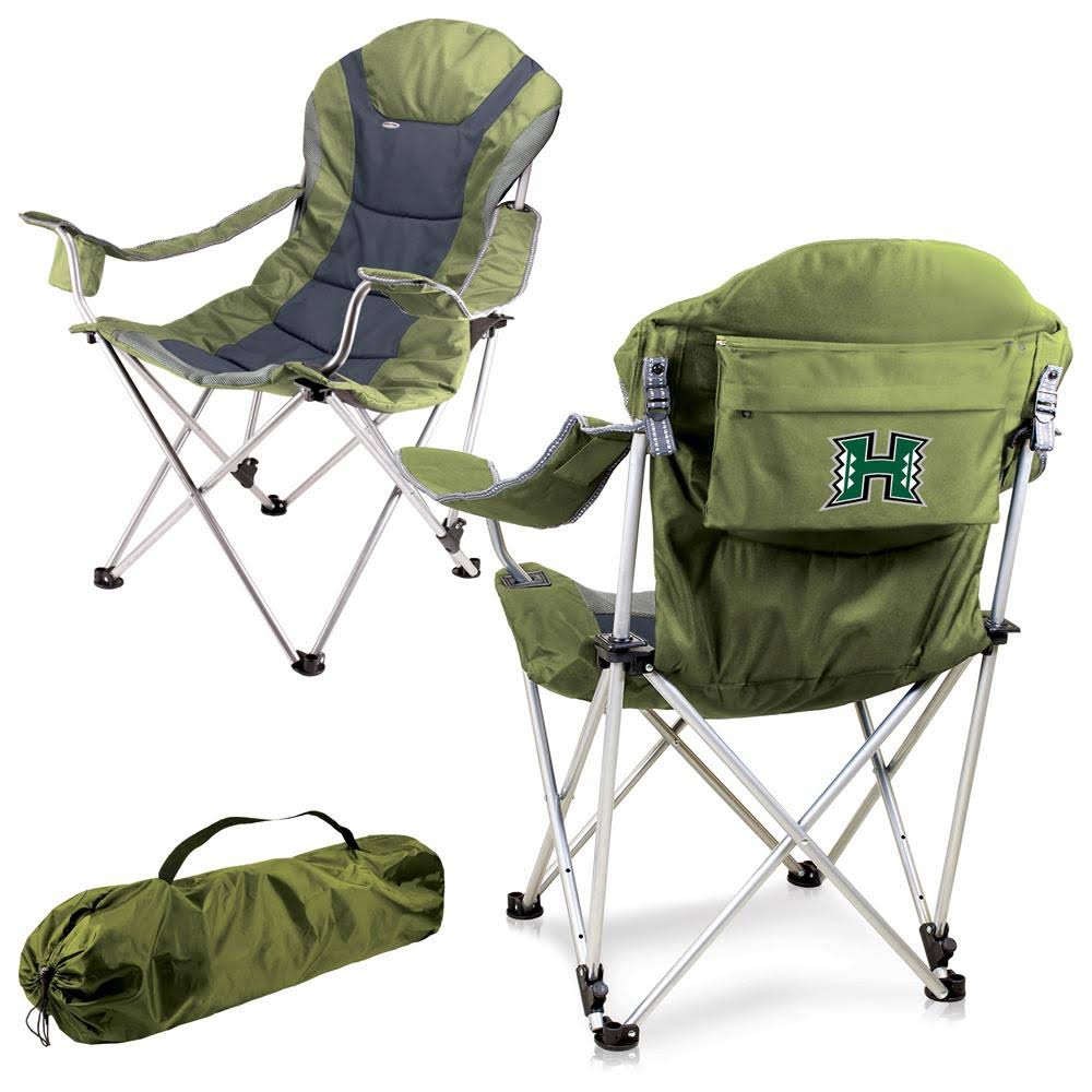 Black Reclining Camp Chair V5812