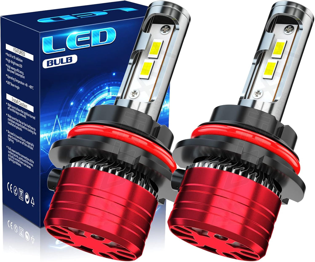 9007 HB5 LED Headlight Bulb Conversion Kit, Dual Beam, 6500K Cool White, 2-Pack U898529
