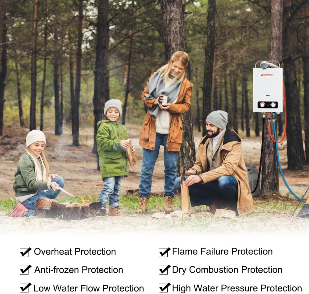 1.58GPM Outdoor Propane Tankless Gas Water Heater E937