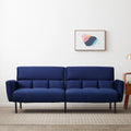 Navy Velvet Sofa Bed Y40661
