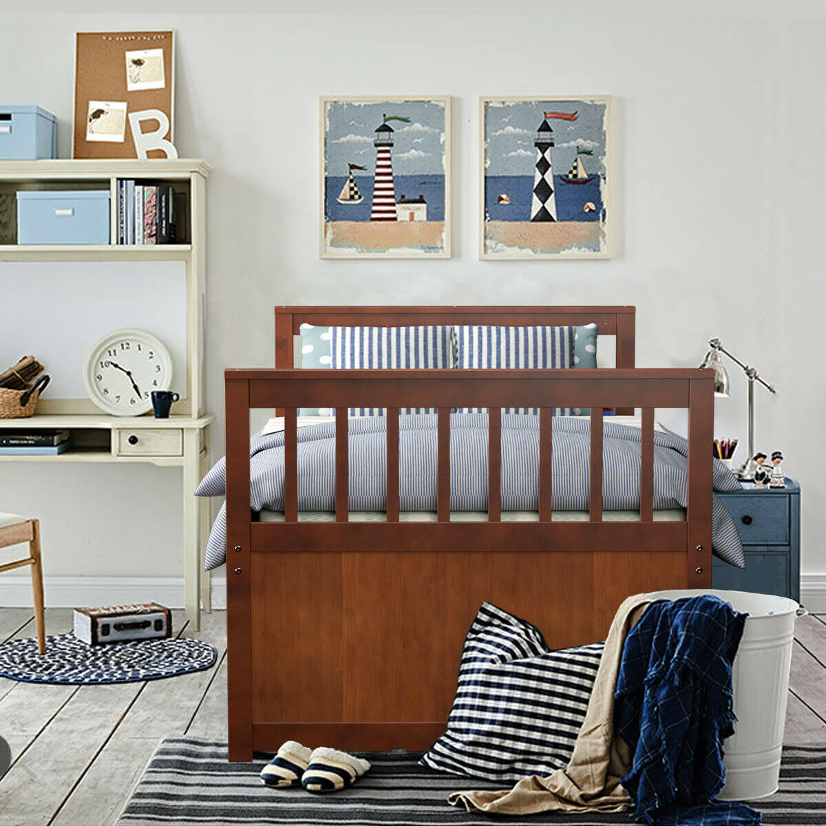 Twin Captain's Bunk Bed U97493