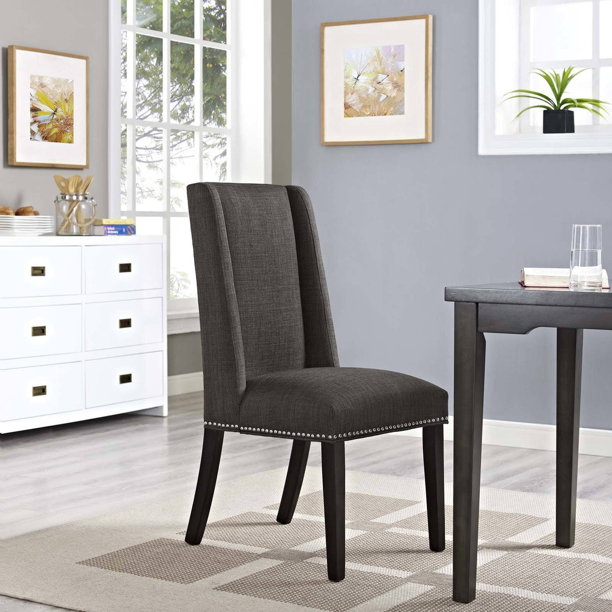 Orange Fabric Dining Chair J32080